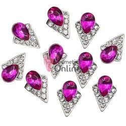 Decoratiuni 3D Metalice 016A Medalion cu Piatra 